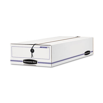 Bankers Box® Liberty Check And Form Boxes, 11" X 24" X 5", White-blue, 12-carton freeshipping - TVN Wholesale